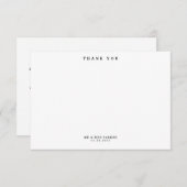 シンプルモダン結婚写真 サンキューカード (正面/裏面)