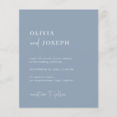 シンプルモダン結婚式招待状 (正面)