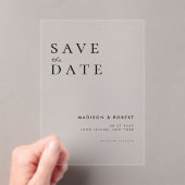 シンプルモダン結婚式 アクリル招待状 (インサイチュ (ポータブル))