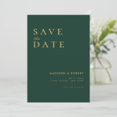シンプルモダン結婚式 セーブザデート (スタンド正面)