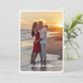 シンプルモダン結婚式 招待状 (スタンド正面)