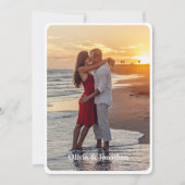 シンプルモダン結婚式 招待状 (正面)