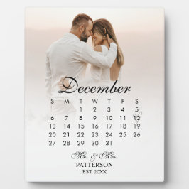 シンプルモダン結婚日 フォトプラーク