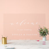 シンプルモダン結婚歓迎 アクリルサイン (ウェディング)
