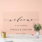 シンプルモダン結婚歓迎 アクリルサイン (ウェディング)