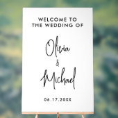 シンプルモダン結婚歓迎 アクリルサイン (ニュートラル)