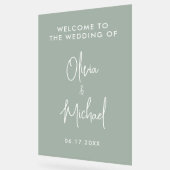 シンプルモダン結婚歓迎 アクリルサイン (傾斜)