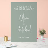 シンプルモダン結婚歓迎 アクリルサイン (ウェディング)