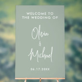 シンプルモダン結婚歓迎 アクリルサイン (ニュートラル)