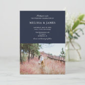 シンプルモダン結婚 招待状 (スタンド正面)