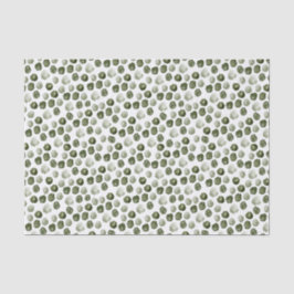 シンプルモダン緑ドット水色クリスマス 薄葉紙