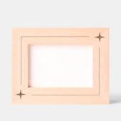 シンプルモダン線と星 レーザー彫刻フレーム (正面)