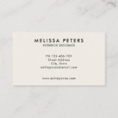 シンプルモダン署名スクリプト 名刺 (裏面)