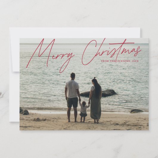 シンプルモダン聖降誕祭 シーズンカード (正面)