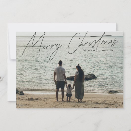 シンプルモダン聖降誕祭 シーズンカード (正面)