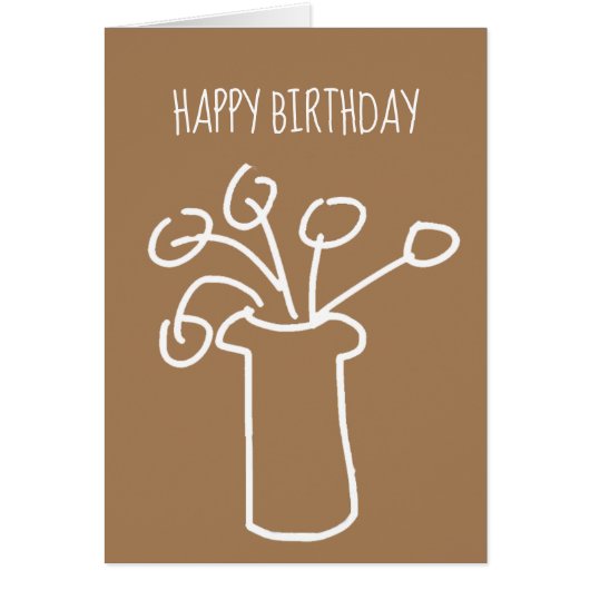 シンプルモダン花白 (正面)