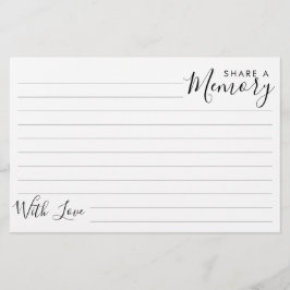 シンプルモダン葬儀記念共有メモリカード