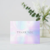 シンプルモダン虹彩業務サンキューカード サンキューカード (スタンド正面)