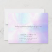 シンプルモダン虹彩業務サンキューカード サンキューカード (裏面)