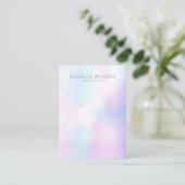 シンプルモダン虹彩色イヤリングディスプレイカード 名刺 (スタンド正面)