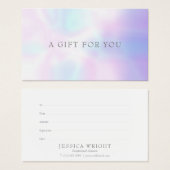 シンプルモダン虹彩証書 (正面&裏面)