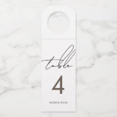 シンプルモダン表番号 ボトルネックタグ (正面)