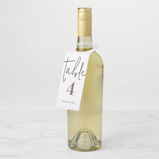 シンプルモダン表番号 ボトルネックタグ (アングル)