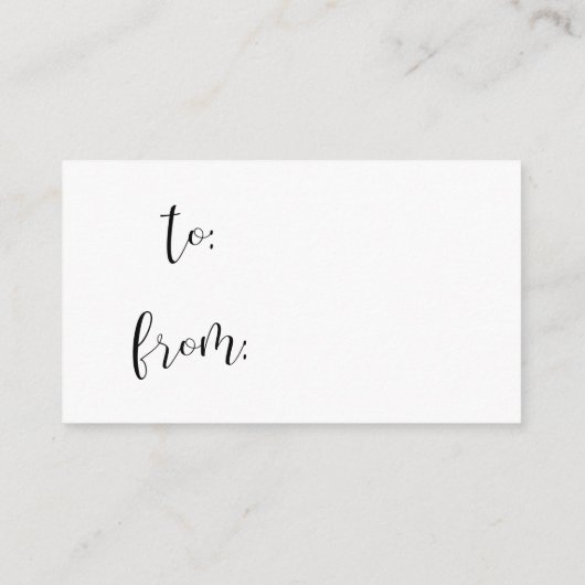 シンプルモダン表示赤ちゃんシャワー囲いカード エンクロージャーカード (裏面)