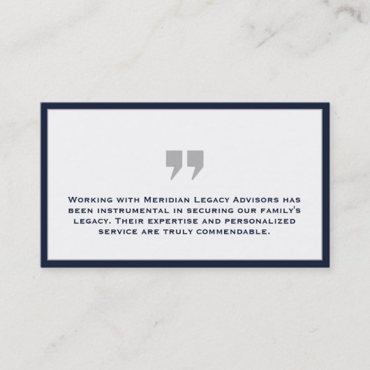 シンプルモダン証 名刺 (正面)