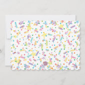 シンプルモダン誕生日招待状 招待状 (裏面)