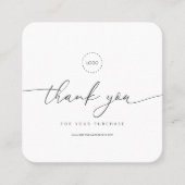 シンプルモダン販売促進クーポン広告キャンペーン スクエア名刺 (正面)