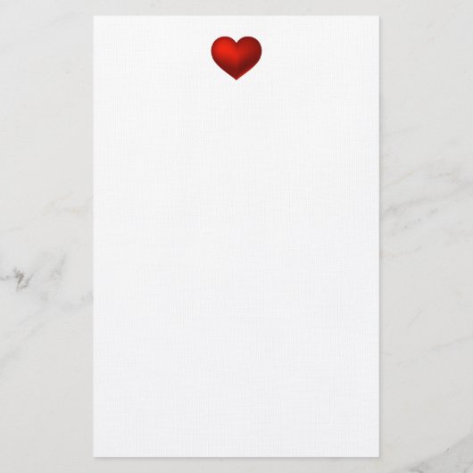 シンプルモダン赤いハート披露宴招待状 便箋 (裏面)