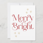 シンプルモダン赤ストライプメリー シーズンカード (正面)