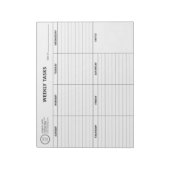 シンプルモダン週次タスクオーガナイザー涙遠くに ノートパッド (回転)