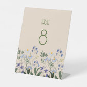 シンプルモダン野結婚花の表 台座サイン (正面)