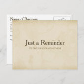 シンプルモダン金ゴールドグランジアポイントメント ポストカード (正面/裏面)