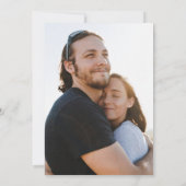 シンプルモダン金ゴールド書道写真結婚の 招待状 (裏面)