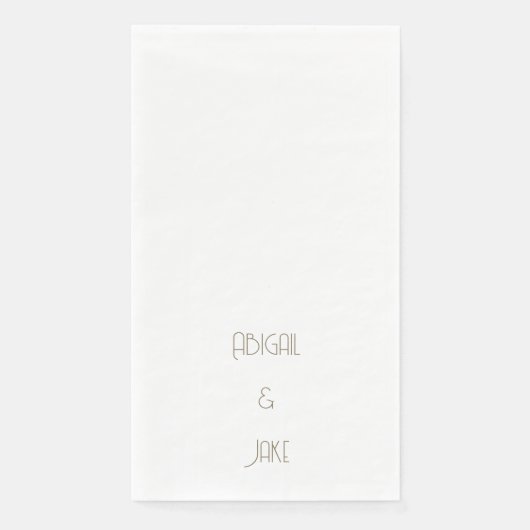 シンプルモダン金ゴールド結婚文字名 (正面)