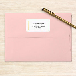 シンプルモダン金ゴールド・ビジネス・ラベル・シール ラベル