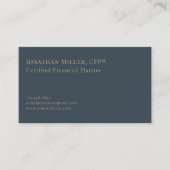 シンプルモダン金融 名刺 (正面)