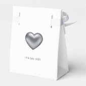 シンプルモダン銀ハートホワ結婚イト フェイバーボックス (裏面サイド)