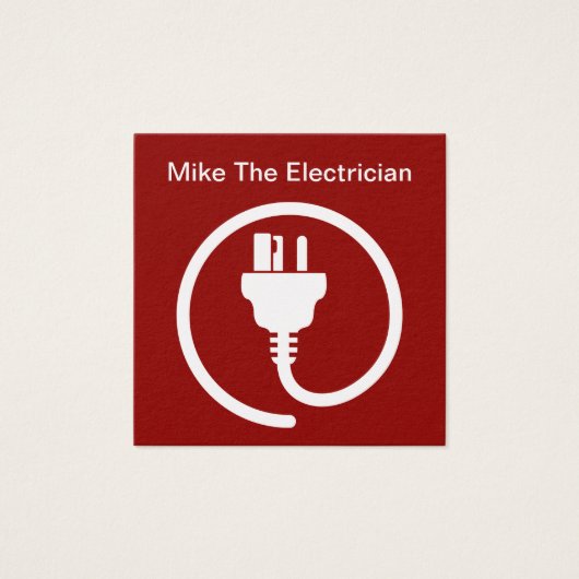 シンプルモダン電気工事士名刺 (正面)