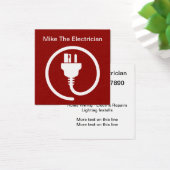シンプルモダン電気工事士名刺 (デスク)