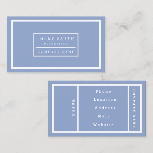 シンプルモダン静性 名刺 (正面/裏面)