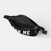 シンプルモダン頼白黒ボランティ救済ア ファニーパック (見開き)