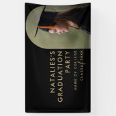 シンプルモダン高校卒業 横断幕 (縦)