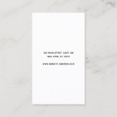 シンプルモダン黒イヤリング表示ホルダー 名刺 (裏面)