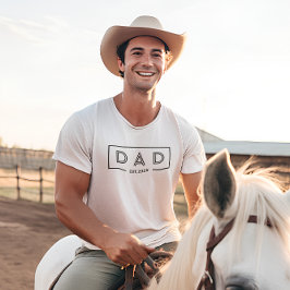 シンプルモダン黒フレームパパセット2024 Tシャツ