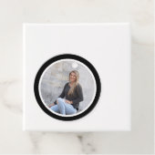 シンプルモダン黒写真卒業 フェイバータグ (インサイチュ)