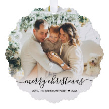 シンプルモダン黒台本2写真クリスマス